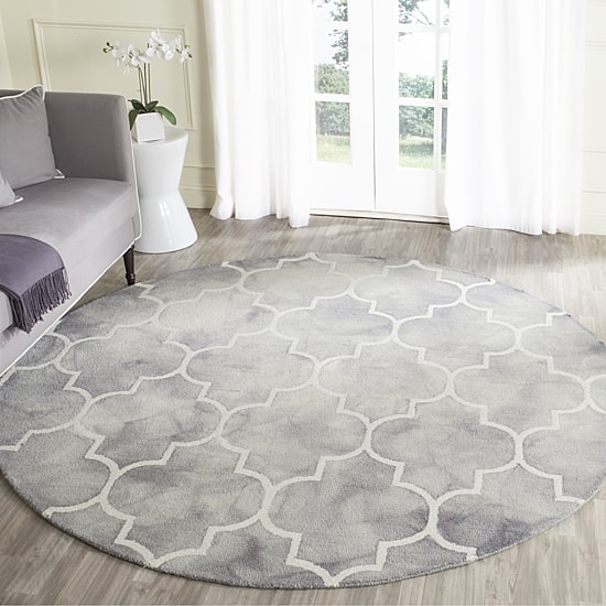 Safavieh Dip Dye Collection Sierra Geometric RoundArea Rug