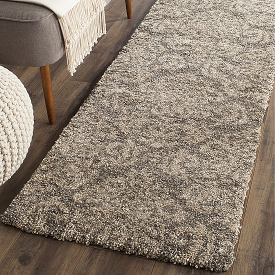 Safavieh Shag Collection Mario Damask Runner Rug