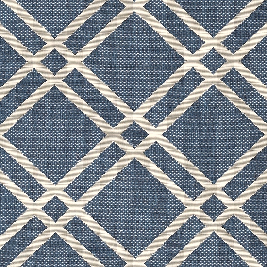 Safavieh Courtyard Collection Hannah Geometric Indoor/Outdoor Round Area Rug