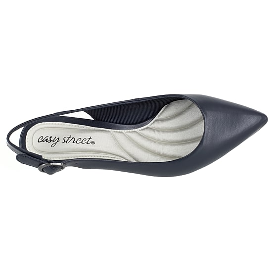 Easy Street Faye Womens Pointed Closed Toe Kitten Heel Pumps