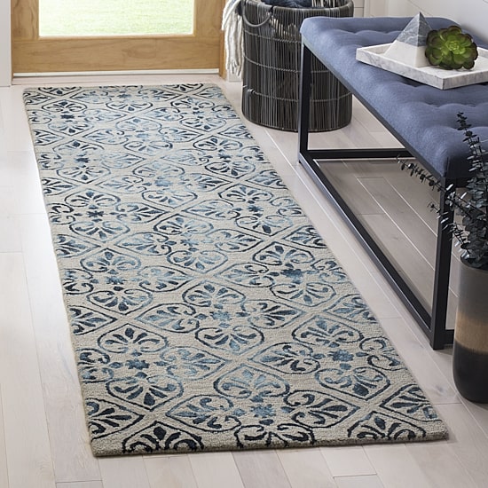 Safavieh Dip Dye Collection Jacinda Damask Runner Rug