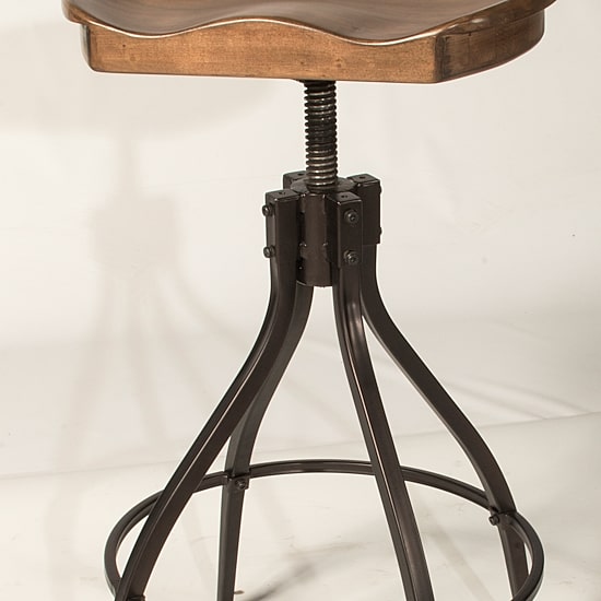 Worland Adjustable Swivel Backless Stool