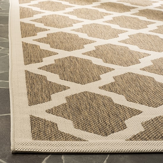 Safavieh Courtyard Collection Bailey Geometric Indoor/Outdoor Area Rug