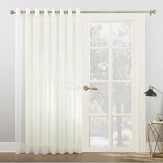 No 918 Emily Patio Sheer Grommet Top Single Patio Door Curtain