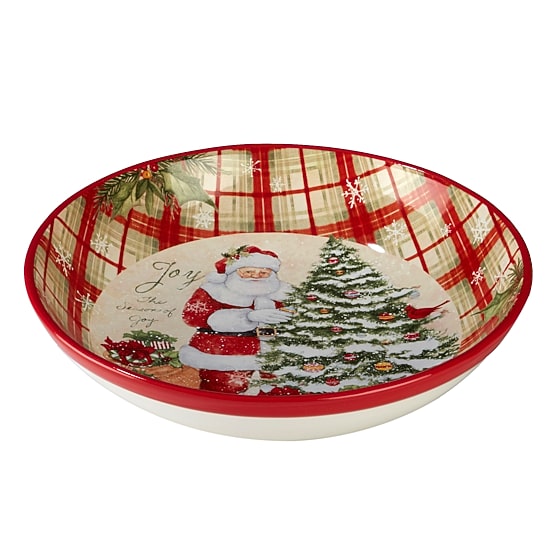 Certified International Holiday Wishes Ceramic Serving Bowl