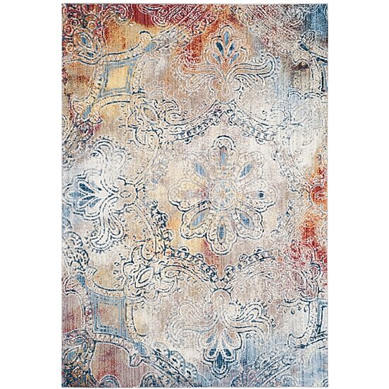 Safavieh Monray Collection Tamzen Geometric Round Area Rug