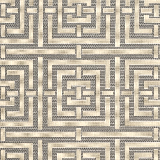 Safavieh Courtyard Collection Varvara Geometric Indoor/Outdoor Round Area Rug