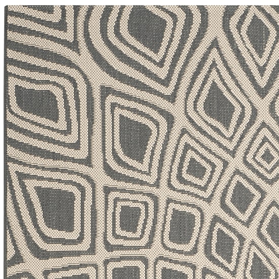 Safavieh Courtyard Collection Jacinth Geometric Indoor/Outdoor Runner Rug