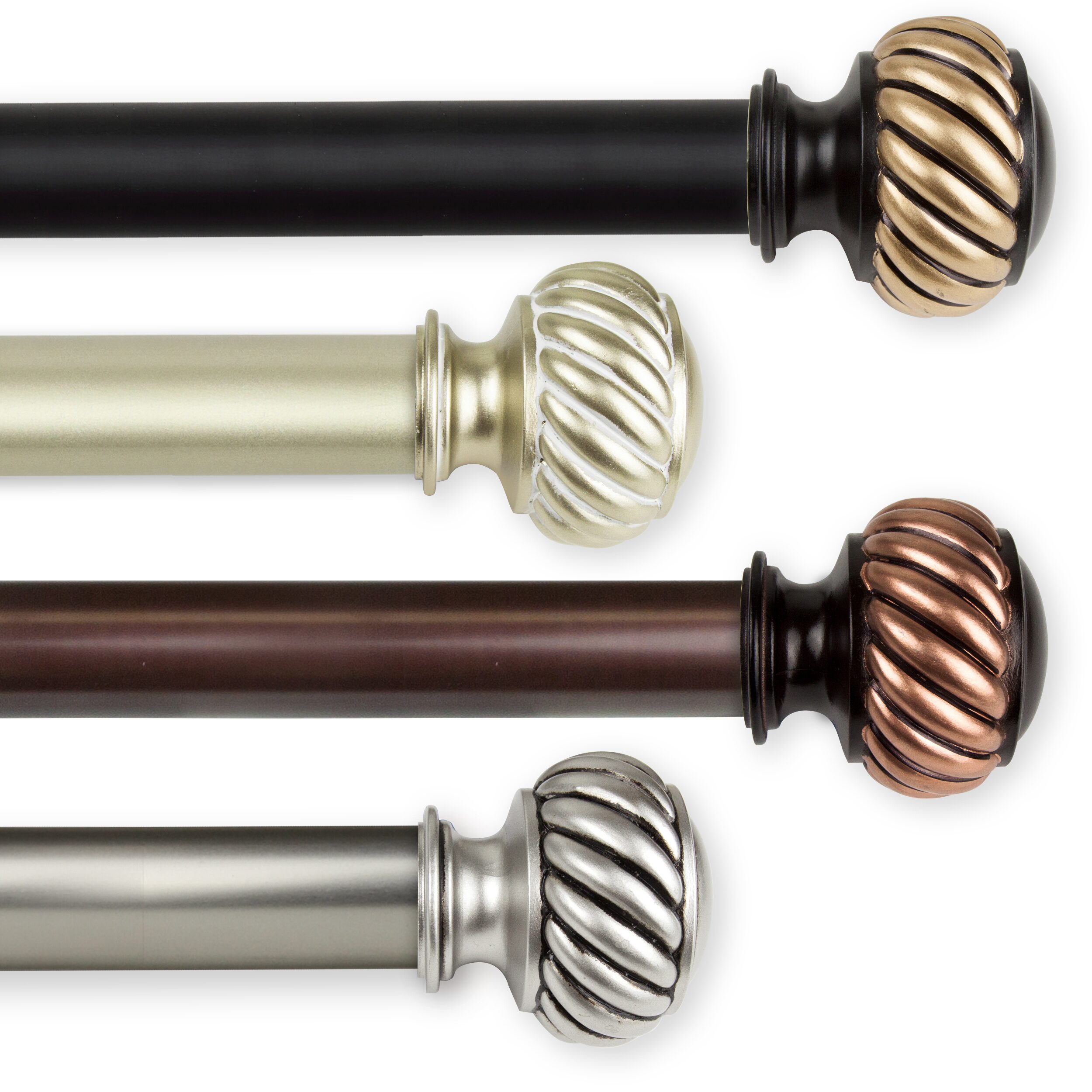 Rod Desyne Baldir 1 Adjustable Curtain