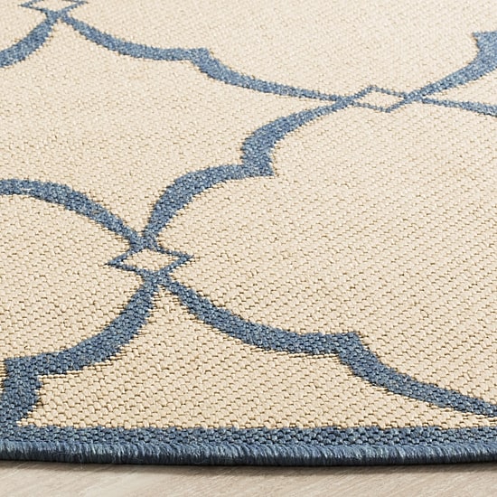 Safavieh Linden Collection Dina Geometric Round Area Rug