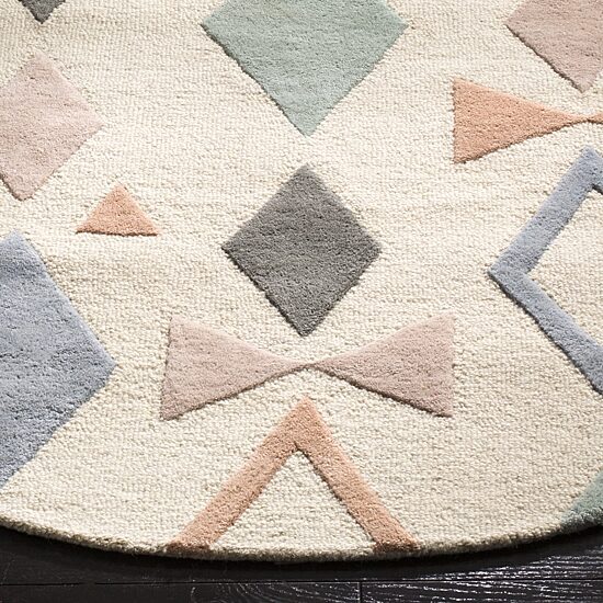 Safavieh Kids Collection Myron Geometric Round Area Rug