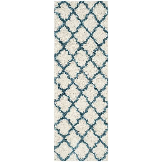 Safavieh Shag Kids Collection Crofton Geometric Runner Rug