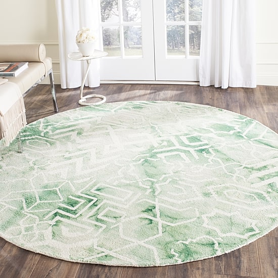 Safavieh Dip Dye Collection Venice Chevron Round Area Rug