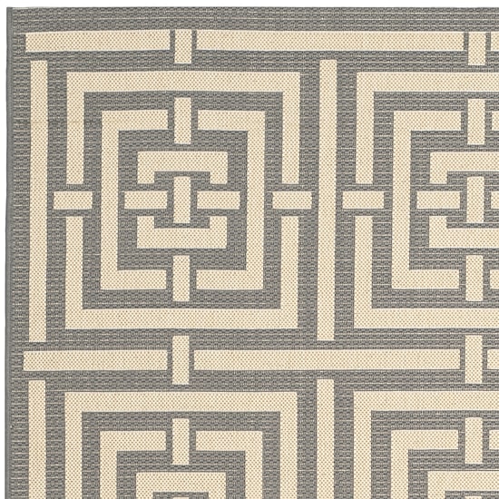 Safavieh Courtyard Collection Varvara Geometric Indoor/Outdoor Area Rug