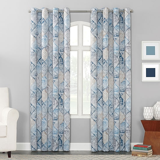 Sun Zero Dacona Grommet Top Energy Saving Light-Filtering Single Curtain Panel