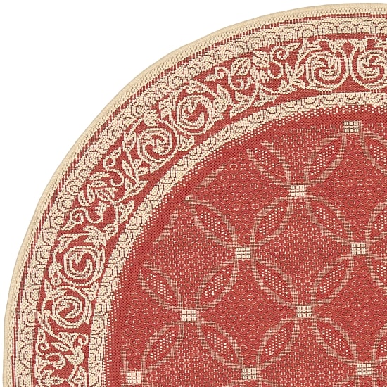 Safavieh Frona Oriental Indoor Outdoor Round Area Rug