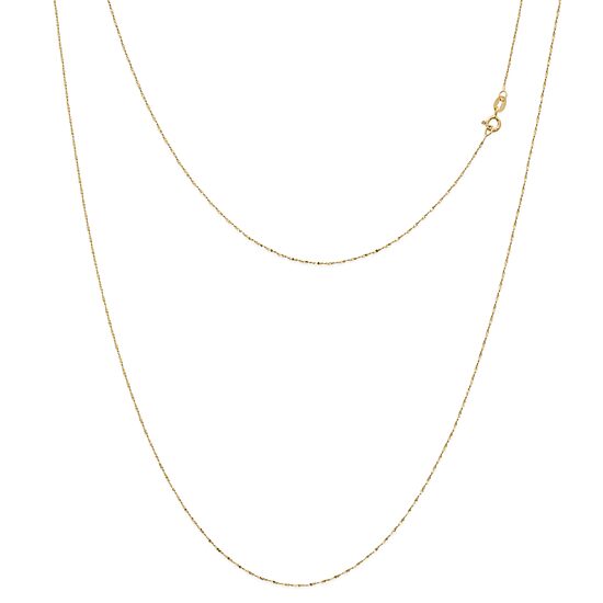 Made in Italy Womens 24K Gold Over Silver Sterling Silver 30 Inch Link Chain Necklace