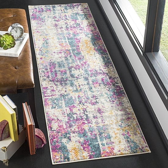 Safavieh Madison Collection Jarvis Abstract Runner Rug
