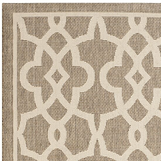 Safavieh Courtyard Collection Ariana Oriental Indoor/Outdoor Runner Rug