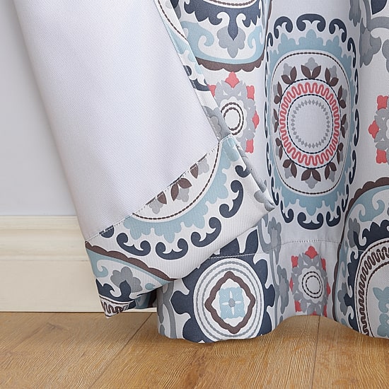 Sun Zero Nepal Grommet Top Energy Saving Blackout Single Curtain Panel