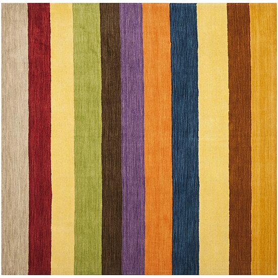 Safavieh Himalaya Collection Jessalyn Striped Square Area Rug