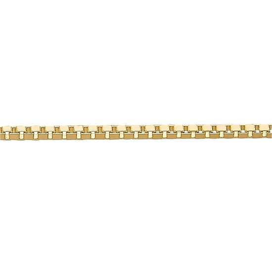 14K Gold .75mm Box Chain Necklace