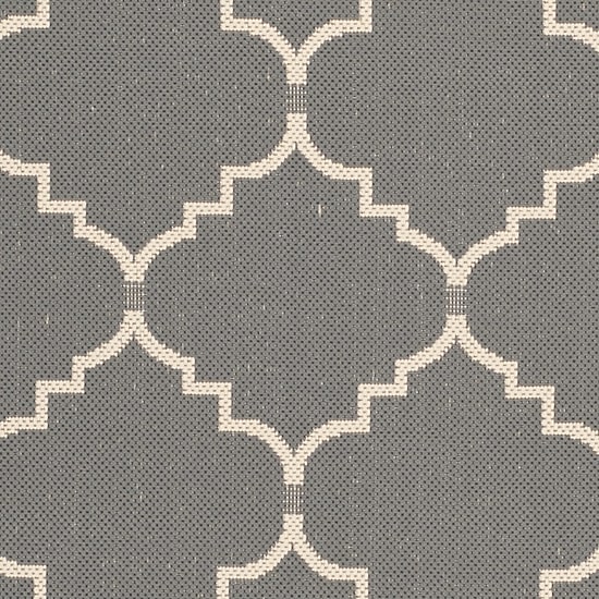 Safavieh Courtyard Collection Skin Geometric Indoor/Outdoor Round Area Rug