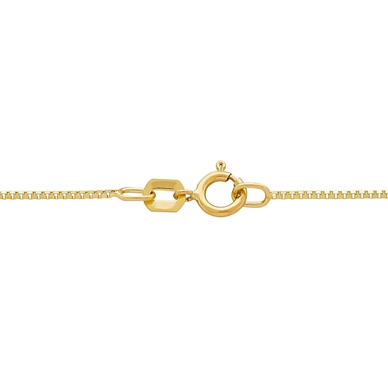 14K Gold .75mm Box Chain Necklace