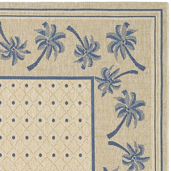 Safavieh Courtyard Collection Moema Floral Indoor/Outdoor Area Rug
