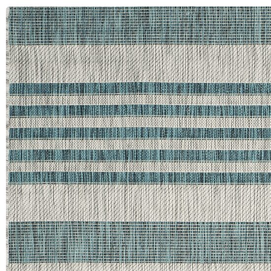 Safavieh Courtyard Collection Major Stripe Indoor/Outdoor Square Area Rug