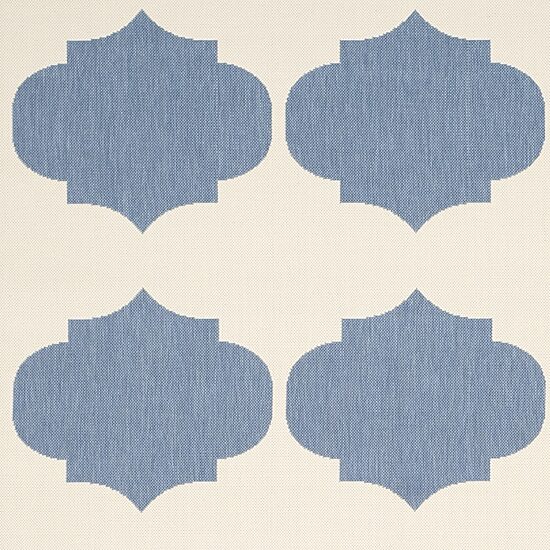 Safavieh Courtyard Collection Celina Geometric Indoor/Outdoor Round Area Rug