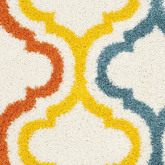 Safavieh Shag Kids Collection Mendoza Geometric Runner Rug