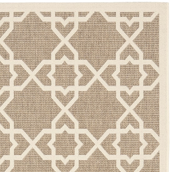 Safavieh Courtyard Collection Nicol Geometric Indoor/Outdoor Runner Rug