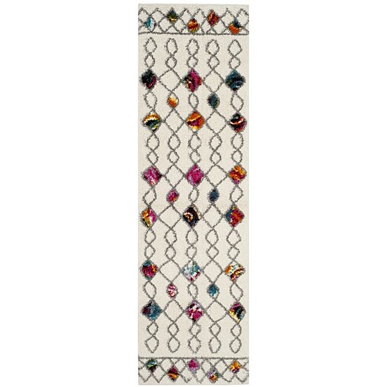 Safavieh Lucinda Geometric Shag Rectangular Runner