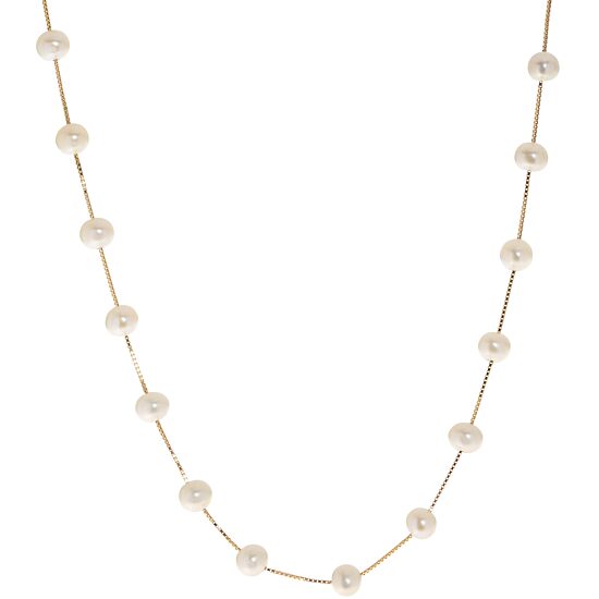 Womens White 17 Inch Strand Necklace
