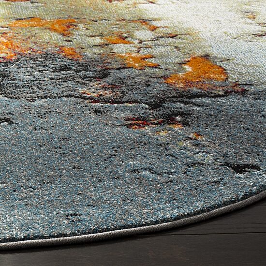 Safavieh Glacier Collection Kaelea Geometric RoundArea Rug