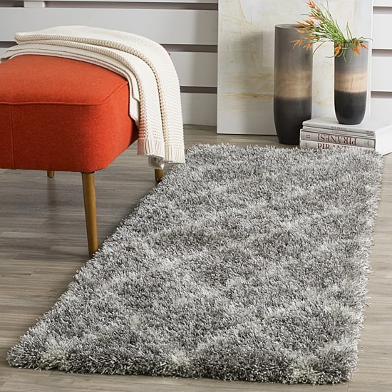 Safavieh Montreal Shag Collection Doriane Geometric Runner Rug