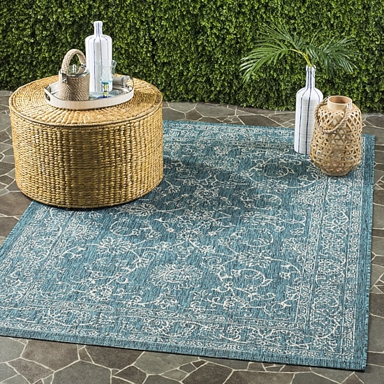 Safavieh Courtyard Collection Clarissa Oriental Indoor/Outdoor Area Rug