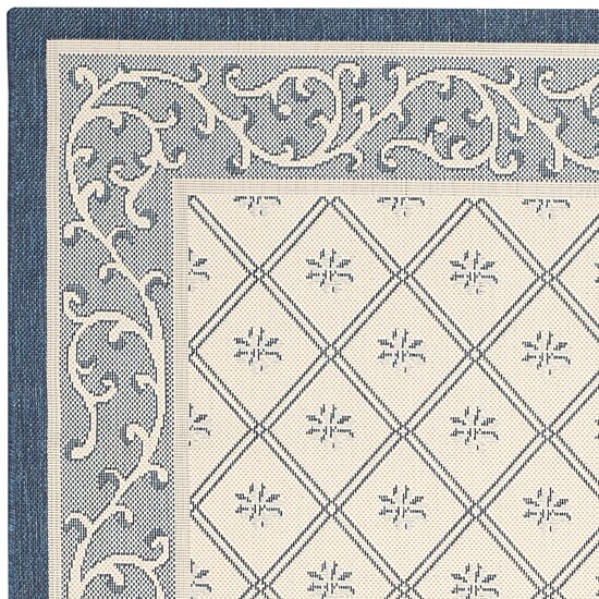 Safavieh Courtyard Collection Vernon Oriental Indoor/Outdoor Area Rug