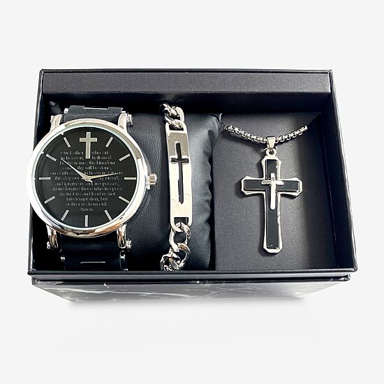 Mens Two Tone 3-pc. Watch Boxed Set Mac7134jc