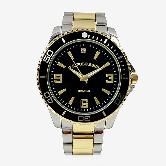 U.S. Polo Assn. Mens Two Tone Bracelet Watch Usc80642jc