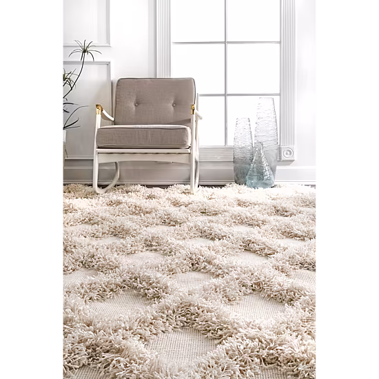nuLoom Francene Diamond Trellis Shaggy RectangularRug