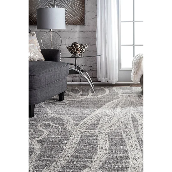 nuLoom Thomas Paul Power Loomed Octopus Rectangular Rug