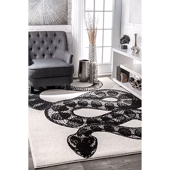 nuLoom Thomas Paul Power Loomed Serpent Rectangular Rug