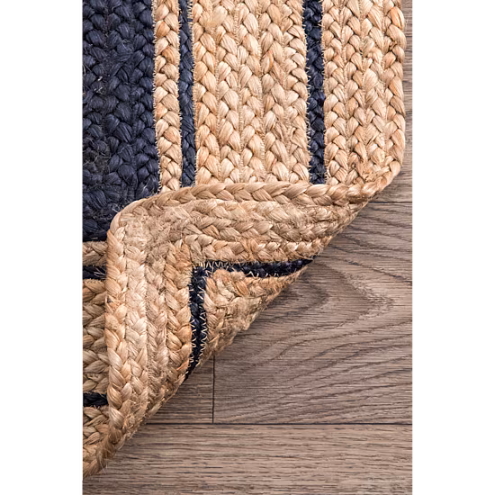 nuLoom Braided Rikki Border Jute Rug