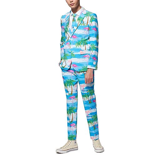 Opposuits Flamingo Big Kid Boys 3-pc. Suit Set In Blue