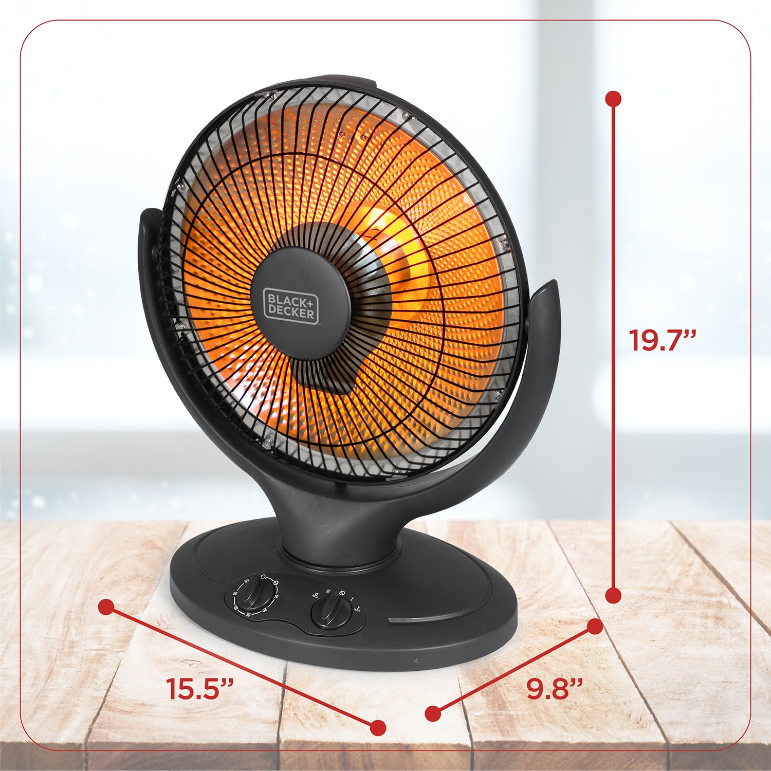 BLACK+DECKER 14 inch Radiant Dish Heater