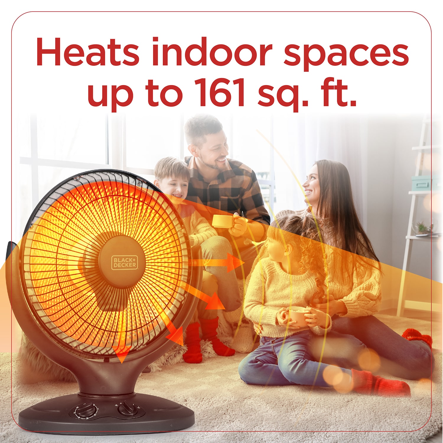 BLACK+DECKER 14 inch Radiant Dish Heater