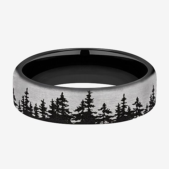 Mens 6.5MM Titanium Wedding Band
