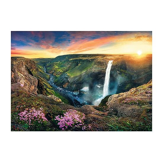 Trefl Puzzles - 2000 Piece Haifoss Waterfall Iceland 2000-pc. Puzzle